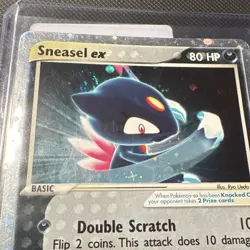 Pokemon TCG Sneasel ex 103/109 EX Ruby & Sapphire Holo Ultra Rare 2003 SWIRL - Image 3