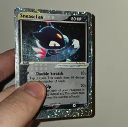 Pokemon TCG Sneasel ex EX Ruby & Sapphire 103/109 Ultra Rare Holo 80HP 2003 - Image 1
