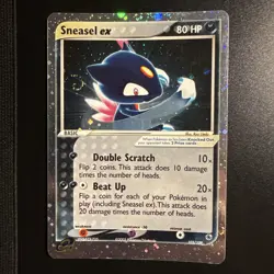 Sneasel ex 103/109 Ruby and Sapphire Holo SWIRL!🍥 - Image 1