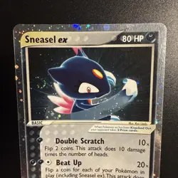 Sneasel ex 103/109 Ruby and Sapphire Holo SWIRL!🍥 - Image 2