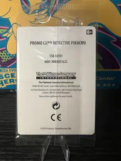 Pokemon SM190 Detective Pikachu Promo Card Sealed - Image 2
