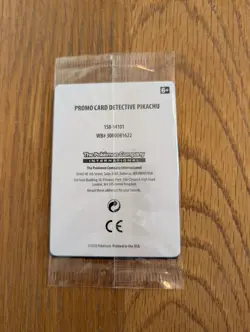 Pokemon TCG Detective Pikachu Stamped Promo | SM190 Promo Sealed - Image 2