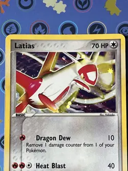 PAIR Latias & Latios SET of 2 cards Holo 4/10 & 2/10 2004 Pokemon TCG EX - Image 3