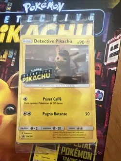 Pokemon TCG Detective Pikachu SM190 Stamped Promo Card English - Sealed + extras - Image 2