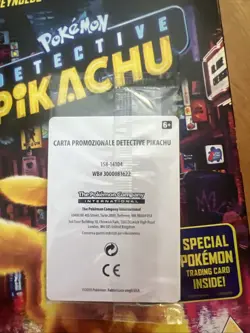 Pokemon TCG Detective Pikachu SM190 Stamped Promo Card English - Sealed + extras - Image 3