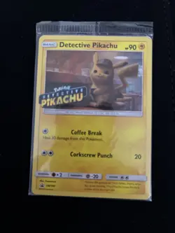 Pokemon TCG Detective Pikachu SM190 Promo Trading Card Sealed - Image 1