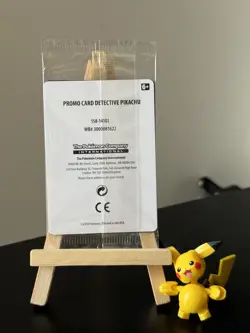 Detective Pikachu Holo SM190 Stamped Promo Sealed Pokemon Card - Image 2