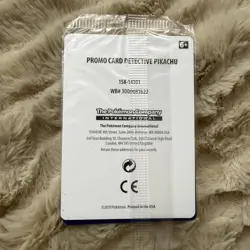 Detective Pikachu Holo SM190 Promo Sealed Pokemon Card Mint - Image 2