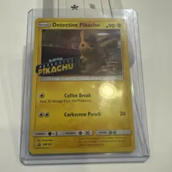 Detective Pikachu SM190 Stamped Holo Sealed Movie Promo Pokemon Card - Image 1