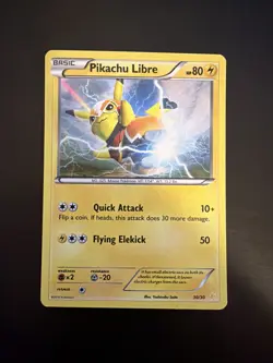 Pikachu Libre 30/30 Holo XY Trainer Kit Pokemon Card LP - Image 1