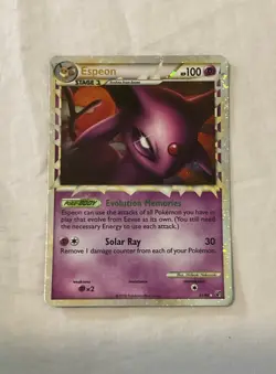 Pokemon TCG Espeon Prime 2010 Undaunted Holo Rare Card 81/90 LP Condition - Image 1