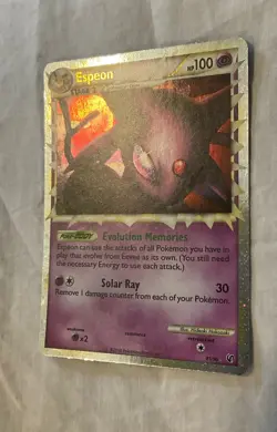 Pokemon TCG Espeon Prime 2010 Undaunted Holo Rare Card 81/90 LP Condition - Image 3