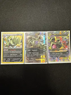 Pokemon TCG Tyranitar 3-Card Lot XY Breakpoint 2015 Holo/Foil EX Mega - Image 1