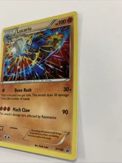 Pokemon TCG Lucario XY140 Holo Cosmo Rare Black Star Promo Card Near Mint/M - Image 3