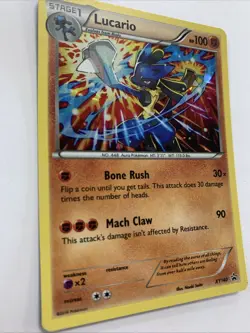Pokemon TCG Lucario XY140 Holo Cosmo Rare Black Star Promo Card Near Mint/M - Image 4