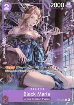ONE PIECE Black Maria . BANDAI CARD GAMES Fest. 23-24 Edition #ST04-011 NM - Image 1