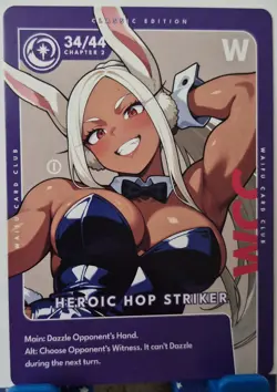 Mirko My Hero Academia Holo Foil Dual Sided Trading Card Otaku Box Exclusive - Image 2