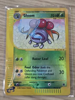 Gloom 78/165 Expedition 2002 Reverse Holo E-Reader Pokemon Card - Image 2