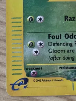 Gloom 78/165 Expedition 2002 Reverse Holo E-Reader Pokemon Card - Image 5
