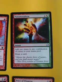 Lava SPike, Impact Tremors,Manamorphose,Price of Progress MTG 4 red Card. - Image 4