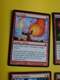 Lava SPike, Impact Tremors,Manamorphose,Price of Progress MTG 4 red Card. - Image 5