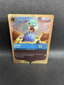 Zipper Tiny Helper 50/P3 League Promo Foil Wilds Unknown Disney Lorcana - Image 1