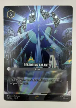 Disney Lorcana Restoring Atlantis Action Foil 222/204 English Lisanne Koeteuw - Image 1