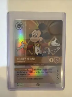 Mickey Mouse Friendly Face 18/P1 Disney Lorcana D100 Foil Promo NM Hot!! - Image 1