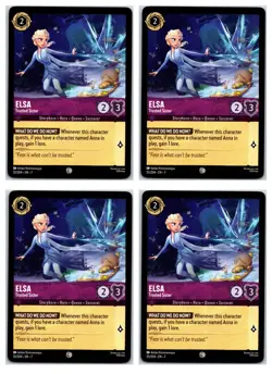 #55 Elsa - Trusted Sister Playset x4 2025 Disney Lorcana Archazia's Island 4x - Image 1