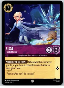 #55 Elsa - Trusted Sister Playset x4 2025 Disney Lorcana Archazia's Island 4x - Image 4
