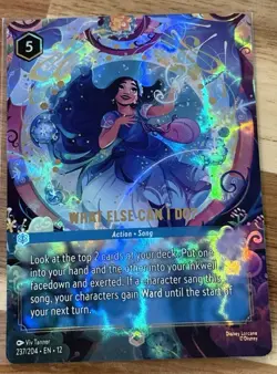 Disney Lorcana Wilds Unknown What Else Can I Do Enchanted 237/204 - Image 1