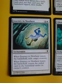Path to Exile, Swords to Plowshares,journey to nowhere, Ghostly prison MTG Card. - Image 2