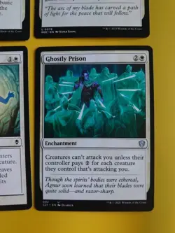 Path to Exile, Swords to Plowshares,journey to nowhere, Ghostly prison MTG Card. - Image 3