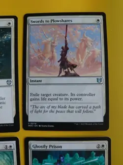 Path to Exile, Swords to Plowshares,journey to nowhere, Ghostly prison MTG Card. - Image 4