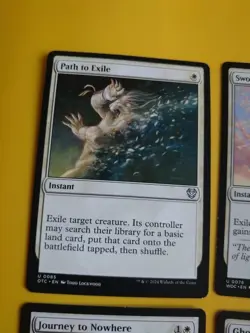 Path to Exile, Swords to Plowshares,journey to nowhere, Ghostly prison MTG Card. - Image 5