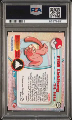 POP 12 PSA 10 2000 TOPPS Lickitung FOIL Series 2 Annimation Pokemon Card - Image 2