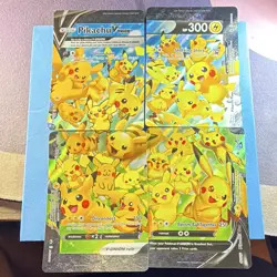 Nintendo Pokemon TCG Pikachu V-UNION 4-Card Holo Promo Set SWSH139-142 - Image 1