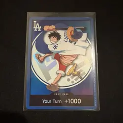 One Piece X Dodgers Promo Don!! Card Monkey D. Luffy "Your Turn +1000" - Image 1