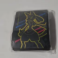 65 Ct Crown Zenith ETB Lucario Card Sleeves | New, Sealed Pokemon - Image 1