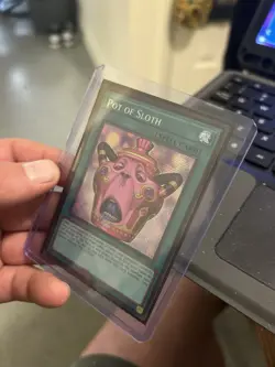 Konami Pot of Sloth CORI-EN061 1st Ed Secret Rare Foil Spell Card English x2 - Image 1