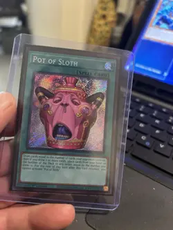 Konami Pot of Sloth CORI-EN061 1st Ed Secret Rare Foil Spell Card English x2 - Image 2