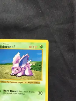Pokemon Cards: Base Set 1st Edition Common: Nidoran M 55/102 - Image 3