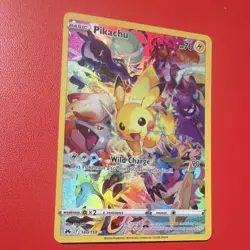 Pokemon TCG Pikachu Secret Rare Full Art Holo Crown Zenith 160/159 70 HP - Image 3