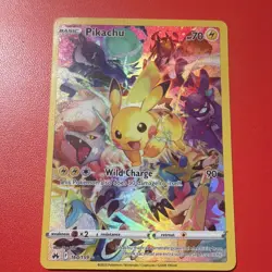 Pokemon TCG Pikachu Secret Rare Full Art Holo Crown Zenith 160/159 70 HP - Image 5