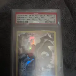 2016 POKEMON XY BLACK STAR PROMO #XY114 FULL ART/DARKRAI PSA 9 - Image 3