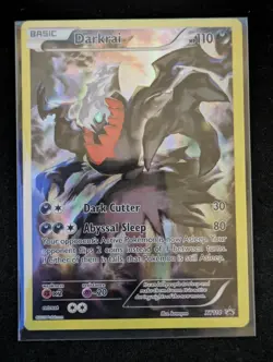 LP Darkrai XY114 Black Star Promo Pokemon Card Full art holo LP - Image 1