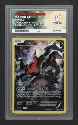 Darkrai XY114 Black Star Promo 2016 Mythical Pokemon Full Art Holo ACE 8 - Image 1