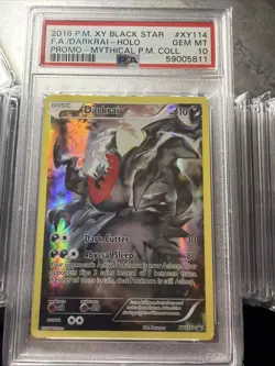 2016 Pokemon Black Star Promo Darkrai XY114 Mythical PSA 10 POP 66 - Image 3