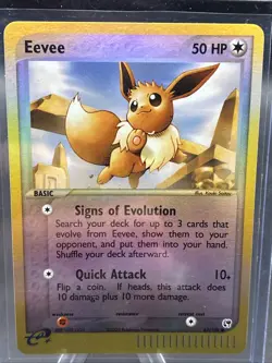 Eevee Sandstorm Reverse Holo Card 63/100 NM Condition - Image 1