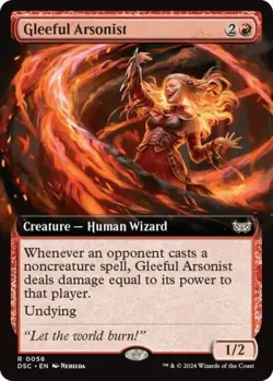 MTG English Gleeful Arsonist (Extended Art) NM Normal - Image 1